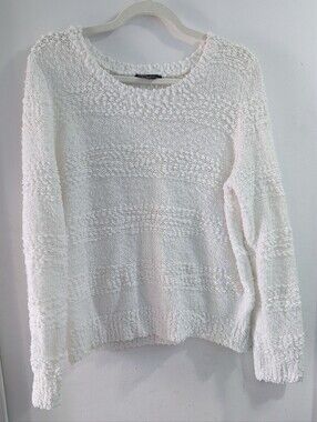 Denver Hayes 🤍  Soft Textured Scoop Neck Pullover Sweater Size  XL